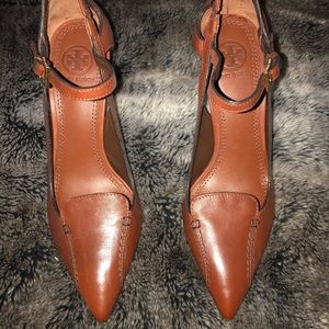 BRAND NEW ❗️TORY BURCH Brown Leather Heels